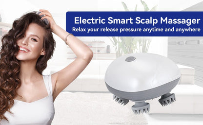 Vibrellaz™ Rechargeable Head Massager For Relaxation